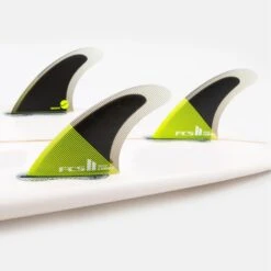 AILERONS SURF FCS II CARVER PC MEDIUM ACID/BLACK SET DE 3