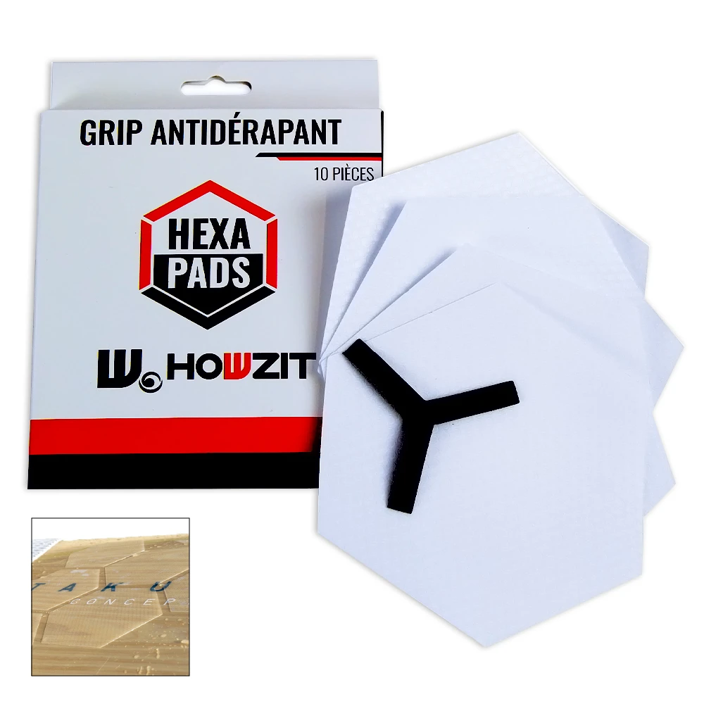 Grip De Traction SURF Antidérapant Hexapads Howzit - 10 Pcs 3 Grip De Traction SURF Antidérapant Hexapads Howzit - 10 Pcs – Image 3