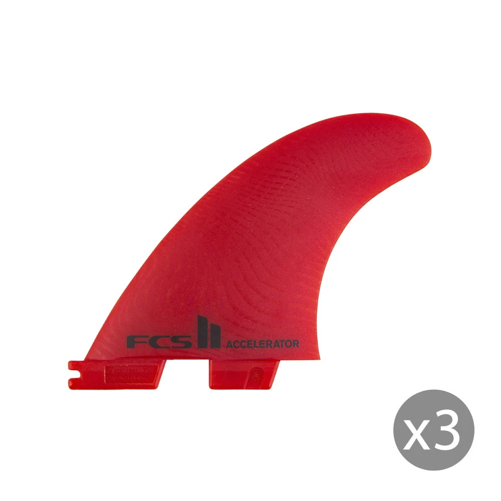 Ailerons SURF FCS II Accelerator Neo Glass Medium Rouge Set De 3 2 Ailerons SURF FCS II Accelerator Neo Glass Medium Rouge Set De 3 – Image 2