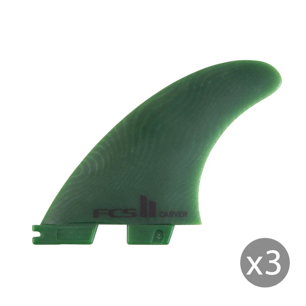 Ailerons SURF FCS II Carver Neo Glass Medium Sage Set De 3 1 Ailerons SURF FCS II Carver Neo Glass Medium Sage Set De 3