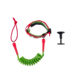 LEASH BODYBOARD HOWZIT VERT/ROUGE -Surf sans titre 68 21 01 2020 12 06 53